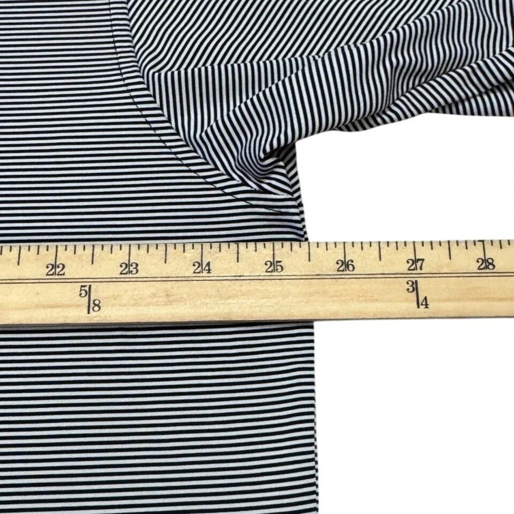 Peter Millar Summer Comfort Performance Polo Shirt Mens XL Black White Striped - Picture 6 of 8